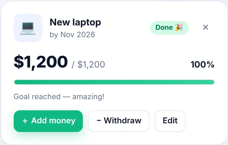 Laptop goal reached