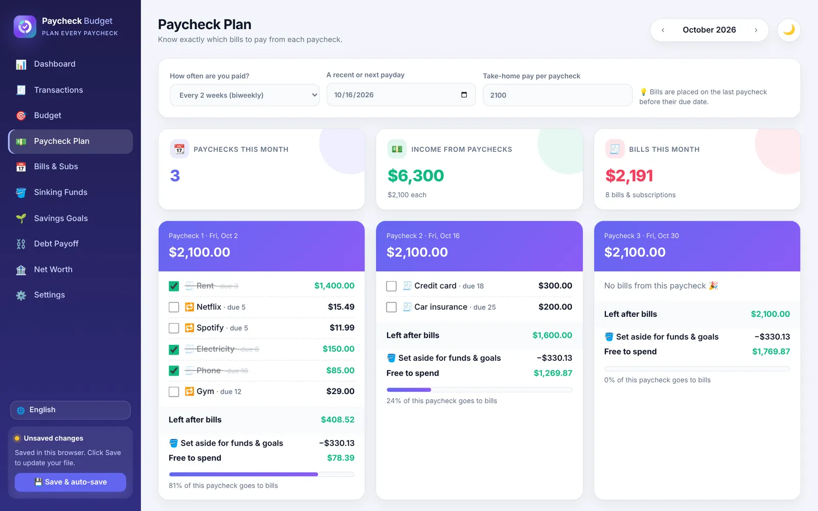 Paycheck Plan